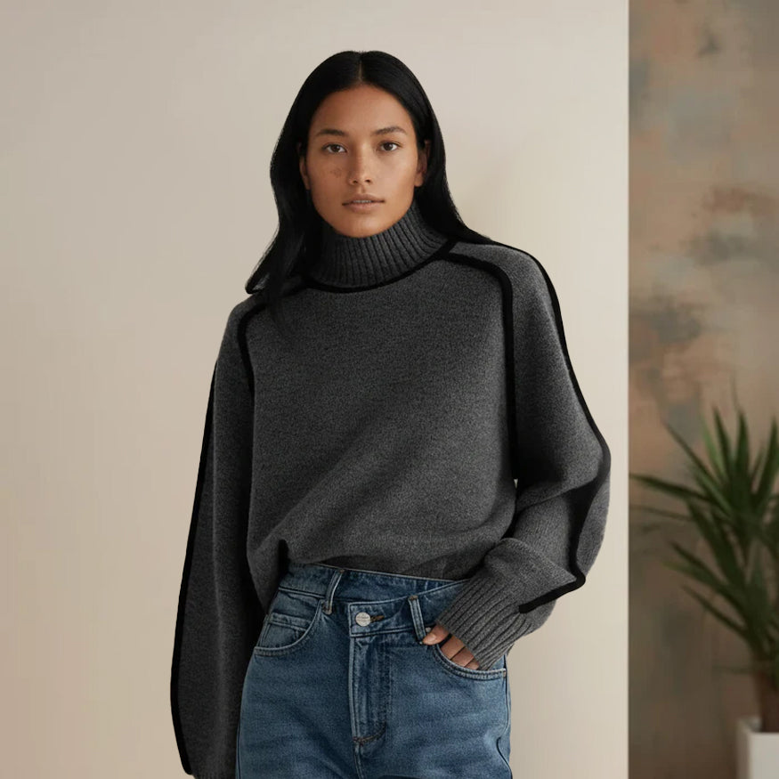 Elodie | Luxe Fijngebreide Mockneck